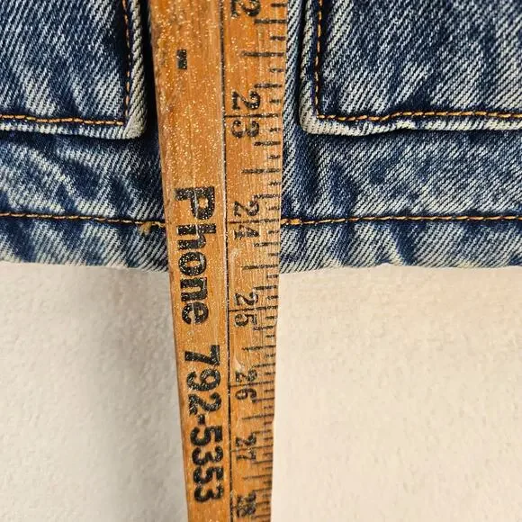 LEVI'S MEN'S SMALL DENIM QUILTED RELAXED VEST FULL ZIP VINTAGE INDIGO NWT - Picture 4 of 8